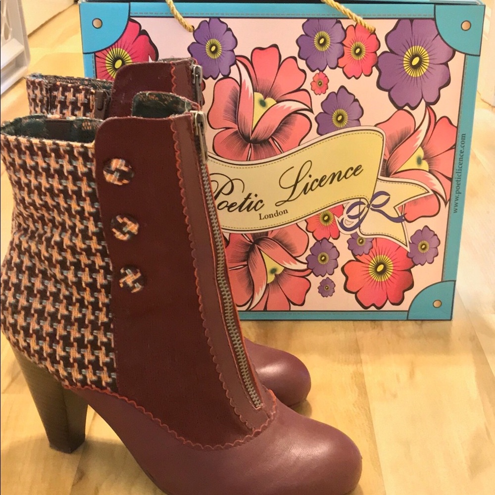 Poetic License Maroon Booties